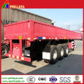 High Flat Bed Side Wall Flatbed Cargo Box Semi Trailer